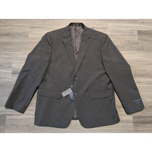 NWT Braveman Men's Dark Gray Classic Fit Double Vent Sports Coat Size 46R